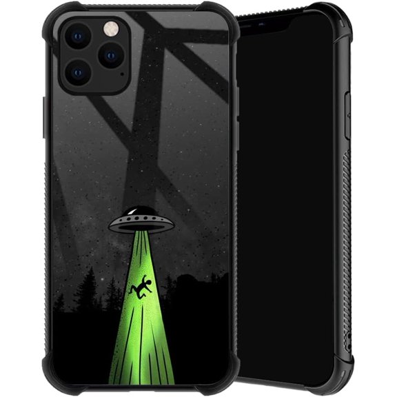 Compatible with iPhone 11 Pro Case, Alien Ship Phone Cover for Men/Women, Soft TPU Anti-Skid Thread and Four Corner Anti-Collision Protection Case Compatible with iPhone 11 Pro