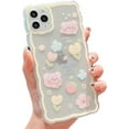 thumbnail image 1 of Compatible with iPhone 11 Pro Case Cute Cartoon Floral Butterfly Design for Women Girls Aesthetic Kawaii Slim Soft TPU Transparent Cover for iPhone 11 Pro 5.8 inch (Yellow), 1 of 14