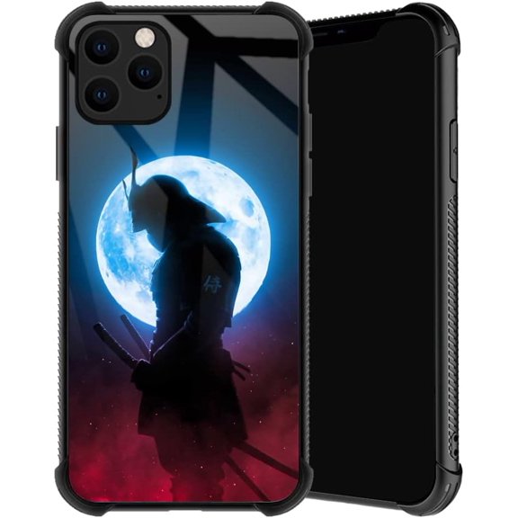 Compatible with iPhone 11 Pro Case, Japan Samurai Phone Cover for Men/Women, Soft TPU Anti-Skid Thread and Four Corner Anti-Collision Protection Case Compatible with iPhone 11 Pro