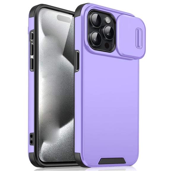 Compatible with iPhone 11 Pro Max Case with Camera Lens Cover , Military Grade Drop Protection, Shockproof Anti-fall Anti-scratch Non-slipping Heavy Duty Protective Phone Case,Purple