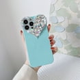 thumbnail image 1 of Compatible with iPhone 11 Pro Max Case, Cute 3D Sparkly Love Heart Camera Lens Phone Case for Girls Women Shockproof Soft TPU Bumper Protective Case Cover for iPhone 11 Pro Max 6.5",Mint, 1 of 9