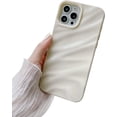 thumbnail image 1 of Compatible with iPhone 11 Pro Max Case,Cute 3D Wave Ripple Desgin Cover for Women or Girls,Soft TPU Shockproof Camera Protective for iPhone 11 Pro Max 6.5''-Brown, 1 of 11
