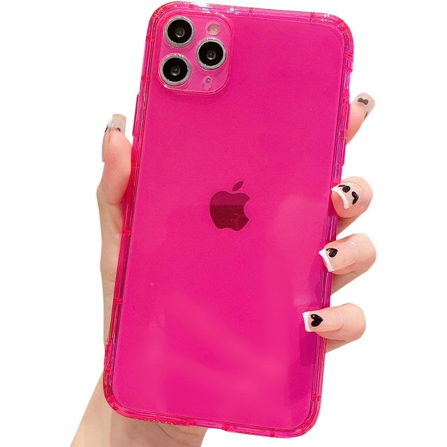 Compatible with iPhone 11 Pro Max Case, Cute Neon Clear Soft Phone Case