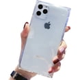 thumbnail image 1 of Compatible for iPhone 11 Pro Max Clear Case Square,Reinforced Corners TPU Cushion,Crystal Clear Slim Cover Shock Absorption TPU Silicone Shell for iPhone 11 Pro Max 6.5 inches (2019)-Clear, 1 of 7