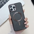 thumbnail image 1 of Compatible with iPhone 11 Pro Max Magnetic Glitter Case, Luxury Plating Cute Clear Phone Case with Glitter Paper, Compatible with MagSafe for Women Girls for iPhone 11 Pro Max - Black, 1 of 6