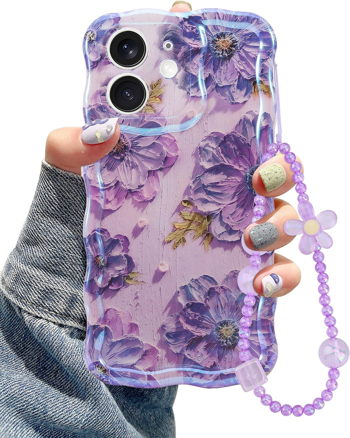 RRFNNF Oil Painting Flower Compatible With IPhone 13 Mini