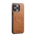 thumbnail image 1 of Compatible with iPhone 12/12 Pro Magnetic Case, Classic Premium PU Leather TPU Hybrid MagSafe Ultra Slim Protective Skin Friendly Shockproof Phone Case Cover for iPhone 12/12 Pro, Brown, 1 of 5
