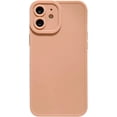 thumbnail image 1 of Compatible with iPhone 12 Case，Simple Cute Solid Color Design Frosted Soft TPU Silicone Anti-Fall Anti-Scratch Slim Shockproof Protective Case for iPhone 12 -Pink, 1 of 12