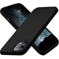 thumbnail image 1 of Compatible for iPhone 12 Case and iPhone 12 Pro Case 6.1 Inch with Silicone Shockproof Protective Slim Phone Case for iPhone 12/12 Pro with [Soft Touch Microfiber Lining]-Black, 1 of 12