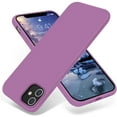 thumbnail image 1 of Compatible with iPhone 12 Case and iPhone 12 Pro Case 6.1 inch(2020),[Silky and Soft Touch Series] Premium Soft Liquid Silicone Rubber Full-Body Protective Bumper Case （Lilac Purple）, 1 of 13