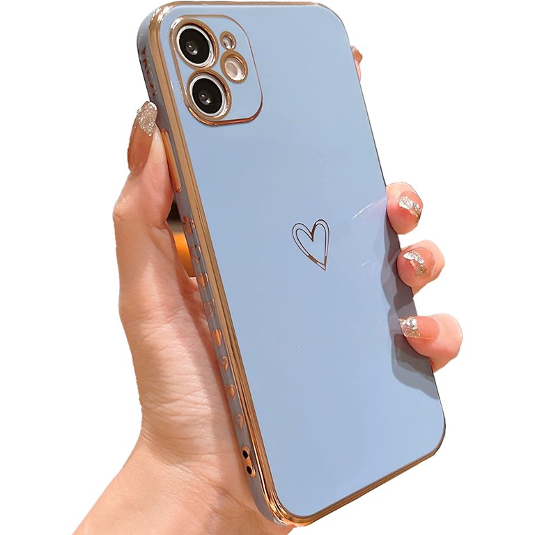 Compatible with iPhone 12 Mini Case for Women Girl, Luxury Plating