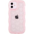 thumbnail image 1 of Compatible with iPhone 12 Mini,Cute Kawaii Bling Sparkle Glitter Frame Shape Soft Silicone Shockproof Protective Phone Case Cover for Women Girls Pink, 1 of 16