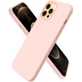 thumbnail image 1 of Compatible with iPhone 12 PRO MAX Case 6.7", Slim Liquid Silicone 3 Layers Full Covered Soft Gel Rubber Phone Case Protective Cover with Microfiber Lining 6.7 inch-Pink, 1 of 12