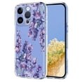 thumbnail image 1 of Compatible with iPhone 12 Pro / 12 Case Clear with Flower Design, Cute Soft Silicone TPU Floral Aesthetic Women Girls Transparent Protective Shockproof Anti-Scratch Anti-Yellow Phone Cover, E, 1 of 9