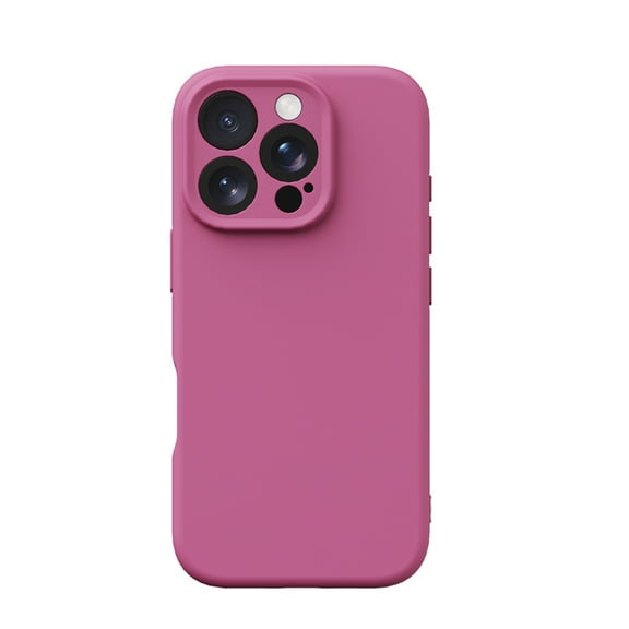 Compatible for iPhone 12 Pro Case, Slim Liquid Silicone Full Covered Soft TPU Gel Rubber Shockproof Protective Cover with Anti-Scratch Microfiber Lining for iPhone 12 Pro Phone Case, Rose