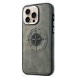 thumbnail image 1 of Compatible with iPhone 12 Pro Case Women Men, PU Leather Slim Lightweight Magnetic Phone Case Compatible with MagSafe Shockproof Ptotective Bumper for Apple iPhone 12 Pro, Gray, 1 of 12