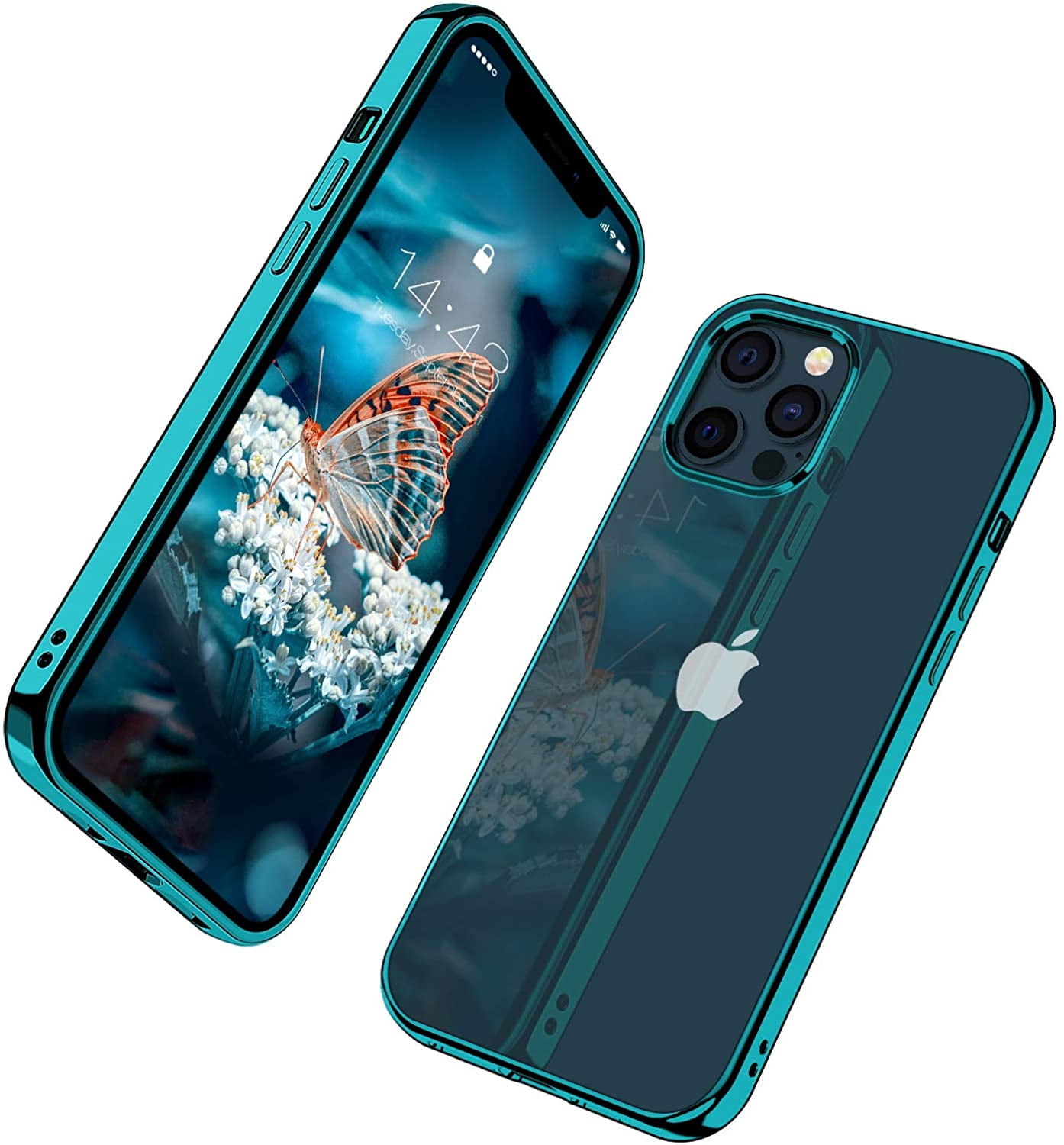 Compatible for iPhone 12 Pro Max (2020), Clear Transparent Shockproof