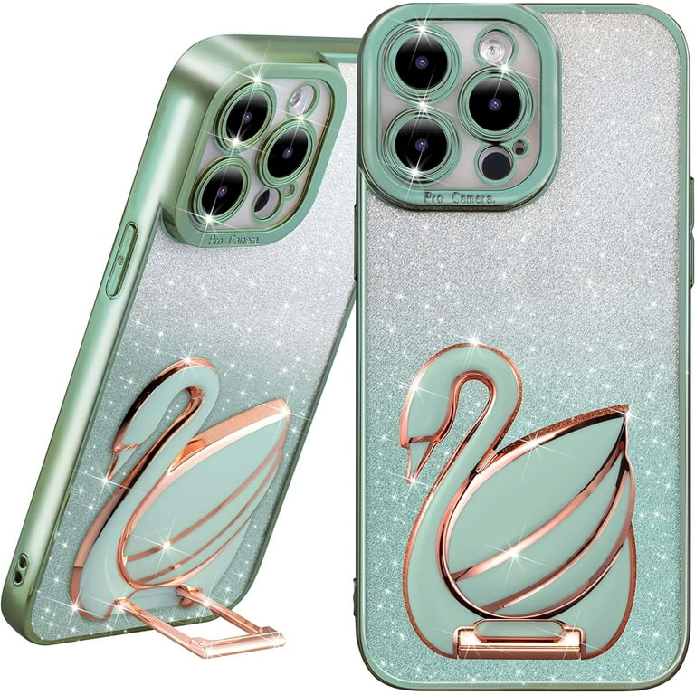 Compatible with iPhone 12 Pro Max Inch Plating Swan Hidden