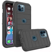 Compatible with iPhone 12 Pro Max 6.7 Phone Case Hybrid Rugged Shockproof Hard Protective Drop Proof Full Body Heavy Duty Mobile Cell Cover for iPhone12promax 5G i 12s Plus 12pro 12PM Women Men Black