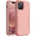 thumbnail image 1 of Compatible with iPhone 12 Pro Max Case, [10 FT Military Grade Drop Protection] [3 in 1 Heavy Duty] Anti-Slip Shockproof Full Body Protective Frosted Phone Case for iPhone 12 Pro Max - Pink, 1 of 13