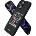 thumbnail image 1 of Compatible with iPhone 12 Pro Max Case 6.7” with Animal Printed Pattern, Slim Liquid Silicone 3 Layers Full Covered Soft Gel Rubber Phone Case Protective Cover 6.7 inch, Black Tiger, 1 of 12