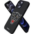 thumbnail image 1 of Compatible with iPhone 12 Pro Max Case 6.7” with Animal Printed Pattern, Slim Liquid Silicone 3 Layers Full Covered Soft Gel Rubber Phone Case Protective Cover 6.7 inch, Black Panther, 1 of 12