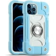 thumbnail image 1 of Compatible with iPhone 12 Pro Max Case 6.7 Inch with Ring Stand, Military Grade Drop Protection Full Body Rugged Heavy Duty Case 3 in 1 Protective Cover for iPhone 12 Pro Max. (Ice Blue), 1 of 7