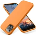 thumbnail image 1 of Compatible with iPhone 12 Pro Max Case 6.7 inch(2020),[Silky and Soft Touch Series] Premium Soft Liquid Silicone Rubber Full-Body Protective Bumper Case （Orange）, 1 of 12