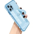 thumbnail image 1 of Compatible with iPhone 12 Pro Max Case with Cloud Love Heart Pattern,Soft TPU Cute Plating Wristband Holder Side Small Pattern Wrist Strap Case for iPhone 12 Pro Max Women Girl(Sky Blue), 1 of 14