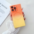 thumbnail image 1 of Compatible with iPhone 12 Pro Max Case, Compatible with MagSafe Cute Gradient Color Case for Men Women, Luxury TPU Shockproof with Camera Lens Protector Case for iPhone 12 Pro Max - Orange+Yellow, 1 of 8