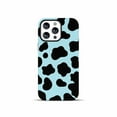 thumbnail image 1 of Compatible with iPhone 12 Pro Max Case, Cute Animal Hybrid Cover for Girls Women Protective Cow Print Design Phone Cases, Anti-Scratch Shockproof Camera Protective Cover for iPhone 12 Pro Max, Blue, 1 of 8