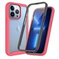 thumbnail image 1 of Compatible with iPhone 12 Pro Max Case, Dustproof Shockproof Case with Built-in Screen Protector, Bumper Frame Heavy Duty Full Body Protective Cover for iPhone 12 Pro Max, Pink, 1 of 4