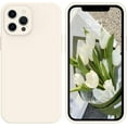 thumbnail image 1 of Compatible with iPhone 12 Pro Max Case, Premium Soft Liquid Silicone Rubber Bumper Full Body Camera Protection Anti-Scratch Microfiber Lining Phone Case for iPhone 12 Pro Max 6.7"-White, 1 of 15