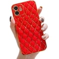 thumbnail image 1 of Compatible with iPhone 12 Pro Max Case Shockproof Slim Glitter Pretty Full Protection Bumper Soft Silicone Girls Women Cover Case for iPhone 12 Pro Max -Red, 1 of 13