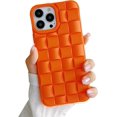thumbnail image 1 of Compatible with iPhone 12 Pro Max Case for Women/Girls, Cute 3D Laid Desgin Soft Silicone Shockproof Raised Bumper Corners Case for iPhone 12 Pro Max（White）, 1 of 16