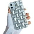 thumbnail image 1 of Compatible with iPhone 12 Pro Max Case for Women/Girls, Cute 3D Laid Desgin Soft Silicone Shockproof Raised Bumper Corners Case for iPhone 12 Pro Max（White）, 1 of 15