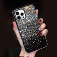 thumbnail image 1 of Compatible with iPhone 12 Pro Max Glitter Diamond Case Cute Bling Rhinestone Sparkle Shiny Crystal Bumper Luxury Case for Girls Women Protective Cover 3D Handmade Case 6.7 inch Black, 1 of 7
