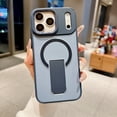 thumbnail image 1 of Compatible for iPhone 12 Pro Max Magnetic Case with Invisible Kickstand, [Compatible with Mag-Safe Charging] Rugged Anti-Scratch Shockproof Drop Resistant Cover for iPhone 12 Pro Max, Darkblue, 1 of 8