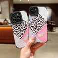 thumbnail image 1 of Compatible for iPhone 12 Pro Max Phone Case,Cute Leather Leopard and spot Cow Splicing Patter,Soft TPU Full Camera Lens Protective Shock Women Protection Cover for iPhone 12 Pro Max-Silvery, 1 of 4