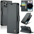 thumbnail image 1 of Compatible with iPhone 12 Pro Max Wallet Case, PU Leather Flip Case with Card Holders RFID Blocking Stand [Shockproof TPU Inner Shell] Phone Cover for iPhone 12 Pro Max, Black, 1 of 11