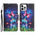 thumbnail image 1 of Compatible with iPhone 12 Pro Max Wallet Case for Women with Credit Card Holders, Magneitc Cute Patterned Designed Flip PU Leather Kickstand Shockproof Cover for iPhone 12 Pro Max, Butterfly, 1 of 6