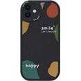 thumbnail image 1 of Compatible with iPhone 12 mini Case - Cute Pattern Design for Women Men Girls Fashion Soft Lambskin Flexible Protective TPU Rubber Shockproof Phone Case for iPhone 12 mini, 5.4 inch, Black, 1 of 18