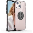 thumbnail image 1 of Compatible with iPhone 13 6.1 inch Case, Ultra Slim Soft TPU Cover Built-in Rotatable Ring Kickstand Fit Magnetic Car Mount for iPhone 13 6.1 inch, Black, 1 of 16
