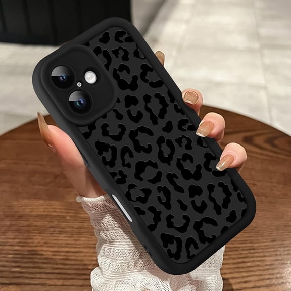 Compatible with iPhone 13 Case, Cheetah Print Shockproof Soft TPU Protective Case for Women Girls, Slim Anti Scratch Leopard Case for iPhone 13 6.1 Inch, Hot Pink