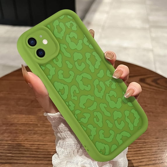 Compatible with iPhone 13 Case, Cheetah Print Shockproof Soft TPU Protective Case for Women Girls, Slim Anti Scratch Leopard Case for iPhone 13 6.1 Inch, Hot Pink