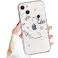 thumbnail image 1 of Compatible with iPhone 13 Case for Clear Creative Astronaut Cute Cartoon Pattern for Boys Girls Soft TPU Protective Slim Shockproof Case for iPhone 13-Fishing, 1 of 14