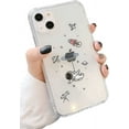 thumbnail image 1 of Compatible with iPhone 13 Case for Clear Creative Astronaut Cute Cartoon Pattern for Boys Girls Soft TPU Protective Slim Shockproof Case for iPhone 13-Flight, 1 of 8