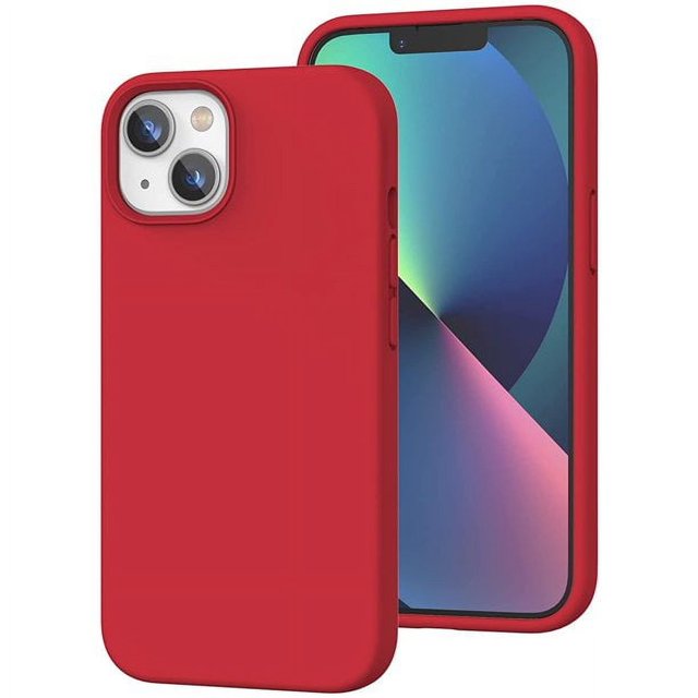 Compatible with iPhone 13 Case, [Drop Protection] [AntiScratch] Shockproof Liquid Silicone Anti