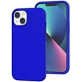thumbnail image 1 of Compatible with iPhone 13 Case, [Drop Protection] [Anti-Scratch] Shockproof Liquid Silicone Anti-Fingerprint Cover with Microfiber Lining Phone Case for iPhone 13 6.1" (2021), Klein Blue, 1 of 13