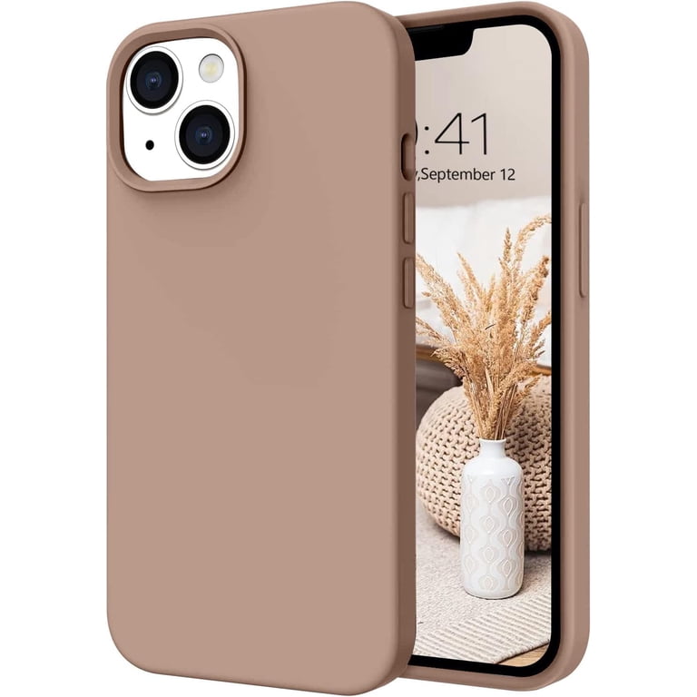 Compatible with iPhone 13 Case, Liquid Silicone Soft Gel Rubber iPhone 13  Phone Case Slim Fit Cover with Microfiber Lining Shockproof Protective Phone  Cases for iPhone 13 6.1 inch, Khaki - Walmart.com